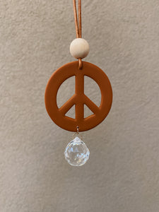 Maple Peace Sun Catcher w/ diffuser bead