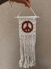 Load image into Gallery viewer, Mini Peace Wall Hanging - terracotta