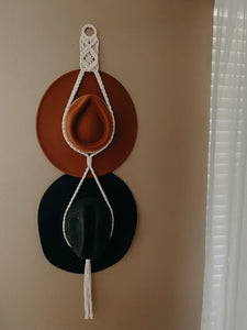 Double Hat Hanger - white